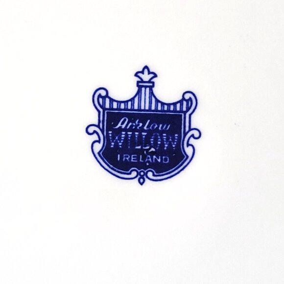 Vtg Arklow Ireland Blue Willow Dinner Plate 10.5", Blue & White Grandmillennial - Picture 5 of 5